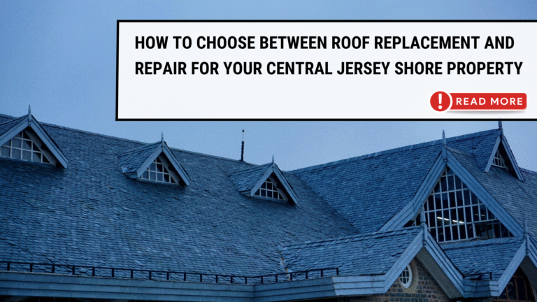 Roofing of a full house with the blog title and a read more button.